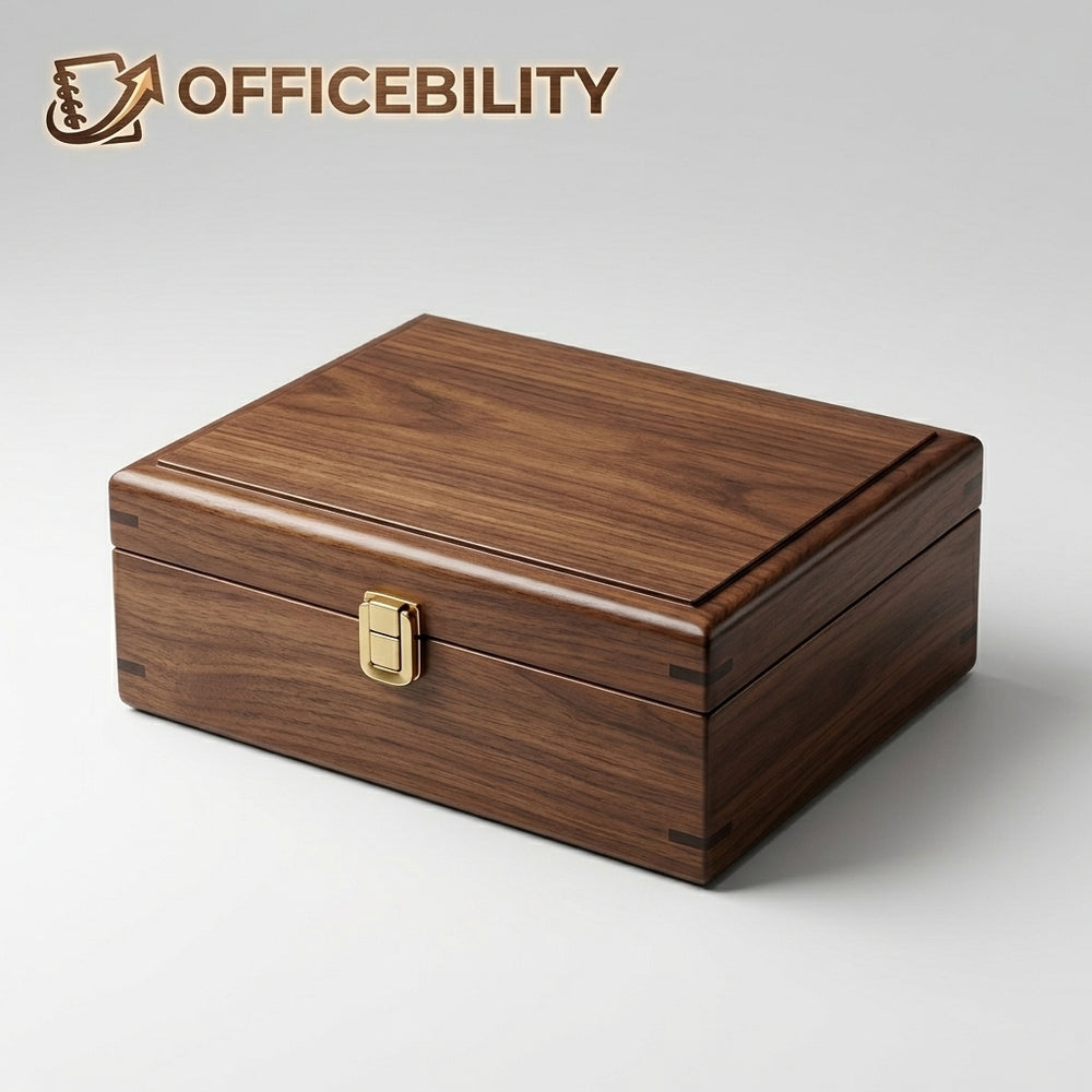 Officebility™ Wooden Seal Storage Box