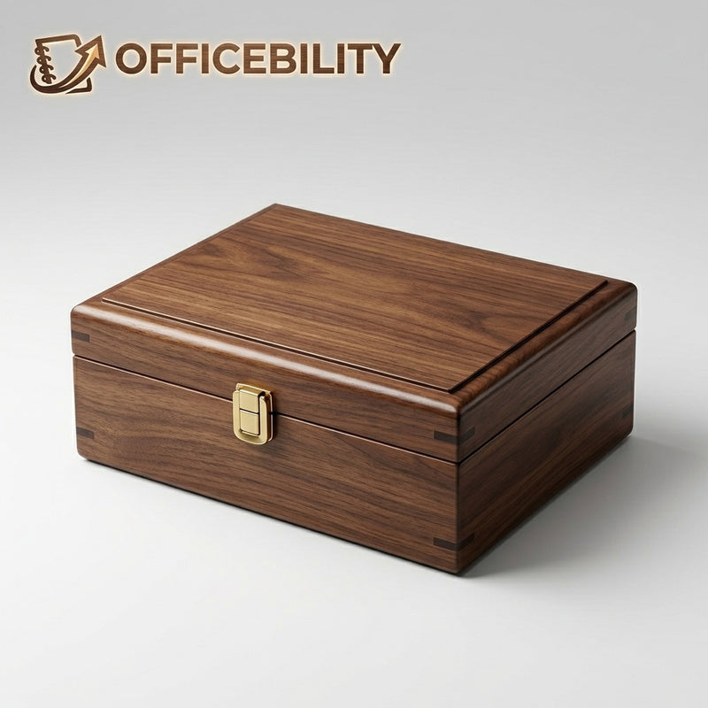 Officebility™ Wooden Seal Storage Box